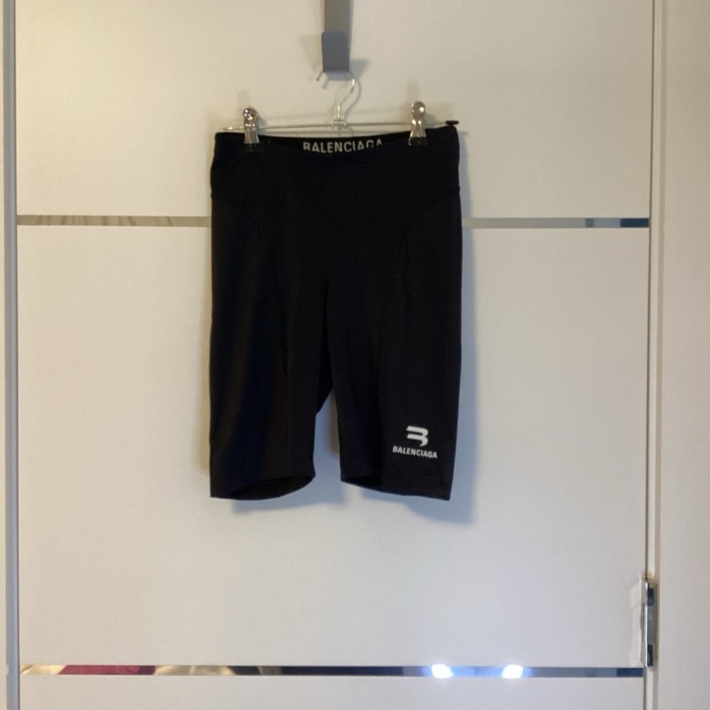 Balenciaga Black Biker Shorts